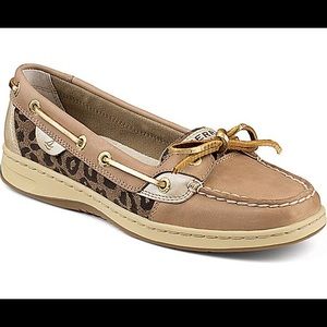 Sperry Angelfish Leopard Jacquard Slip-On Boat Shoe
